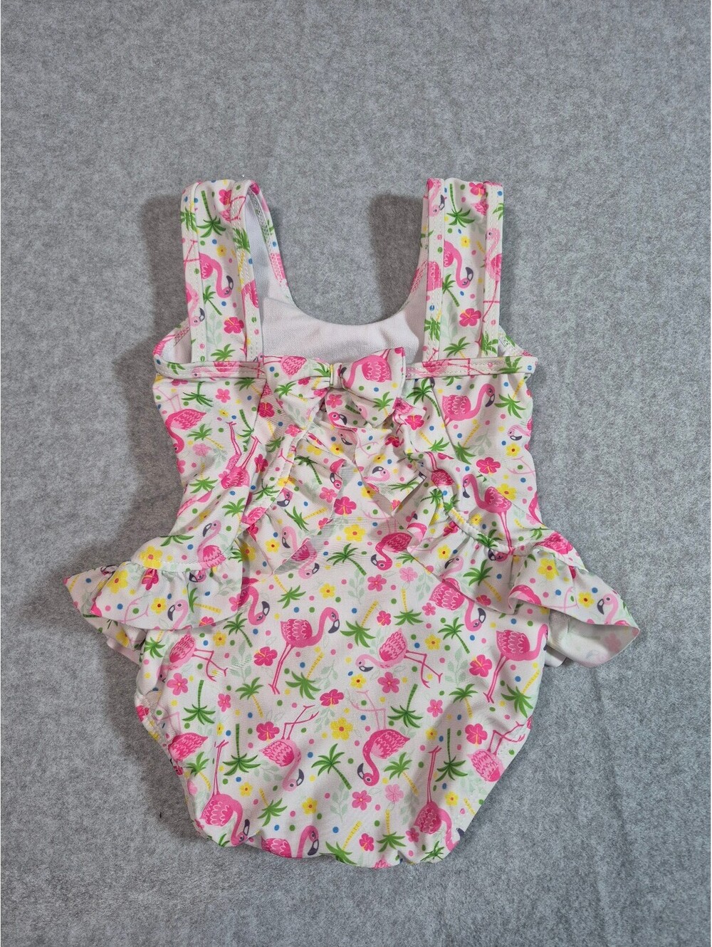 The Original Flap Happy Baby Flamingo Ruffle Swimsuit 3M